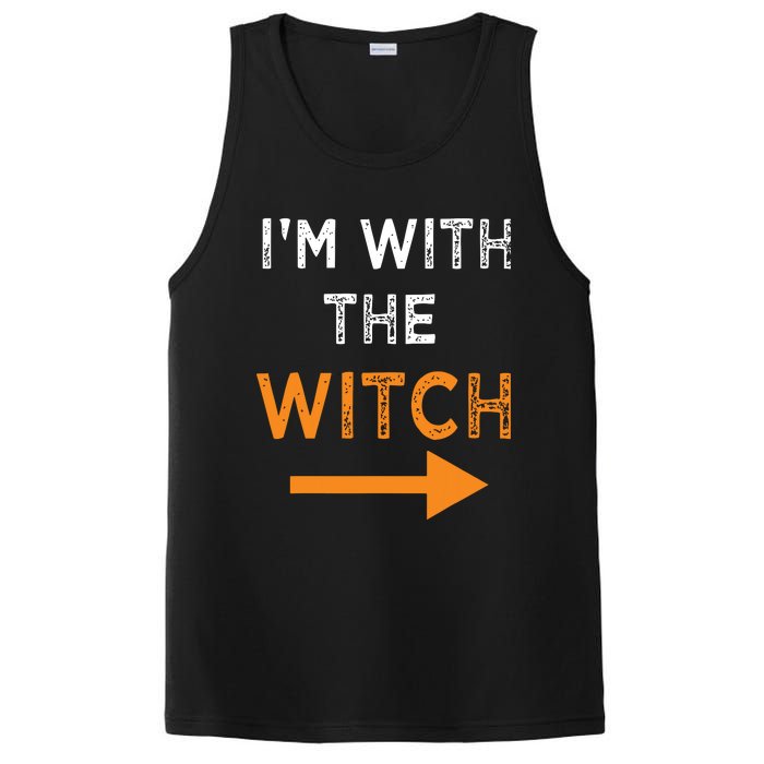 Halloween I'm With The Witch Funny Halloween PosiCharge Competitor Tank