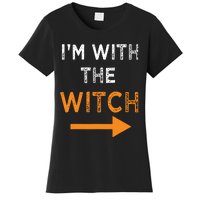 Halloween I'm With The Witch Funny Halloween Women's T-Shirt