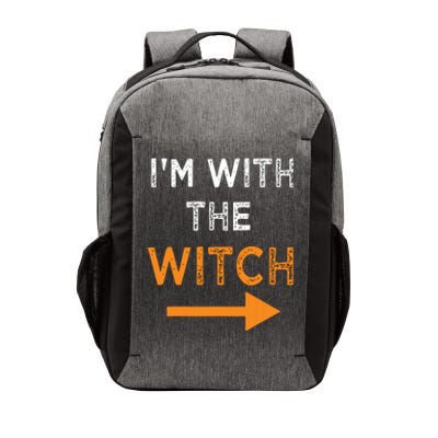 Halloween I'm With The Witch Funny Halloween Vector Backpack