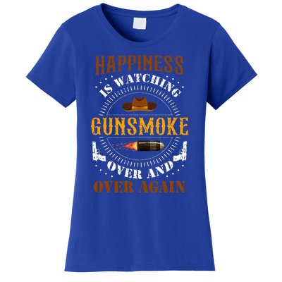 Happiness Is Watching Gunsmoke Over And Over Again Cowboys Women's T-Shirt