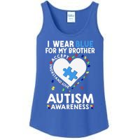 Heart I Wear Blue For My Brother Autism Awareness Month Gift Ladies Essential Tank