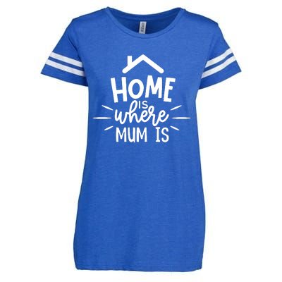 Home Is Where Mum Is Enza Ladies Jersey Football T-Shirt