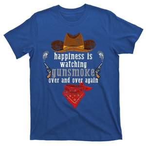 Happiness Is Watching Gunsmoke Over And Over Again Cowboys  T-Shirt