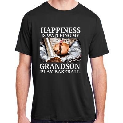 Happiness Is Watching My Grandson Play Baseball Adult ChromaSoft Performance T-Shirt