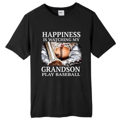 Happiness Is Watching My Grandson Play Baseball Tall Fusion ChromaSoft Performance T-Shirt