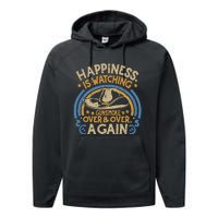 Happiness Is Watching Gunsmoke Over And Over Again Performance Fleece Hoodie