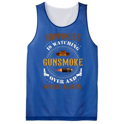 Happiness Is Watching Gunsmoke Over And Over Again Cowboys Mesh Reversible Basketball Jersey Tank