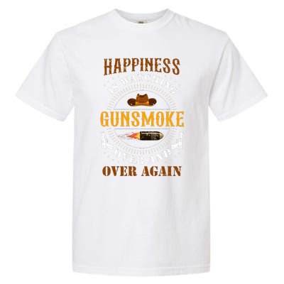 Happiness Is Watching Gunsmoke Over And Over Again Cowboys Garment-Dyed Heavyweight T-Shirt