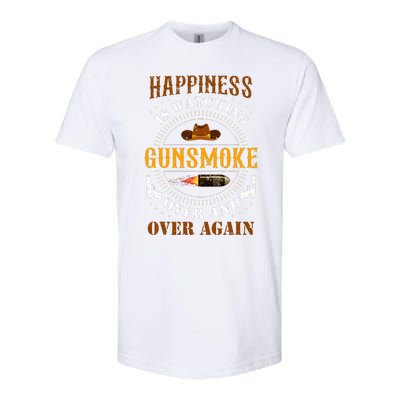 Happiness Is Watching Gunsmoke Over And Over Again Cowboys Softstyle CVC T-Shirt