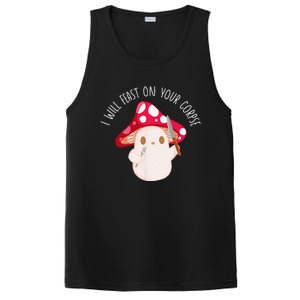 Halloween I Will Feast On Your Corpse Mushroom Funny Meme PosiCharge Competitor Tank