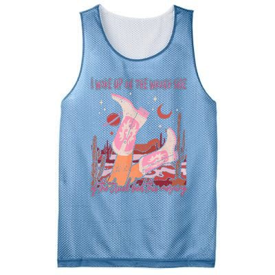 H.Ardy I Woke Up On The Wrong Side Of The Truck Bed Funny Mesh Reversible Basketball Jersey Tank