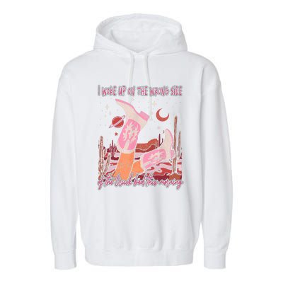 H.Ardy I Woke Up On The Wrong Side Of The Truck Bed Funny Garment-Dyed Fleece Hoodie