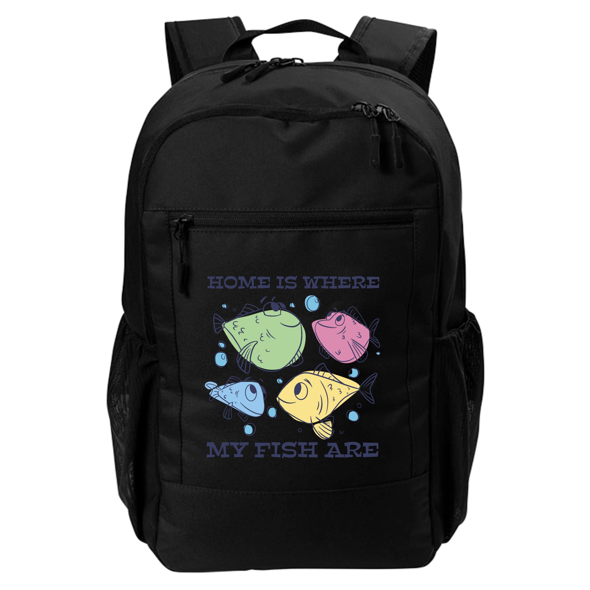 Home Is Where My Fish Are Colorful Fishes Backpack