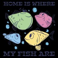 Home Is Where My Fish Are Colorful Fishes Backpack