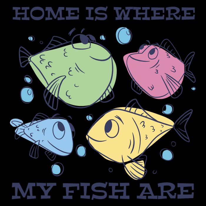 Home Is Where My Fish Are Colorful Fishes Backpack