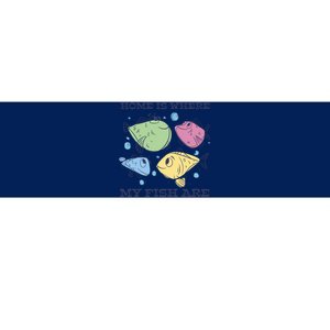 Home Is Where My Fish Are Colorful Fishes Bumper Sticker