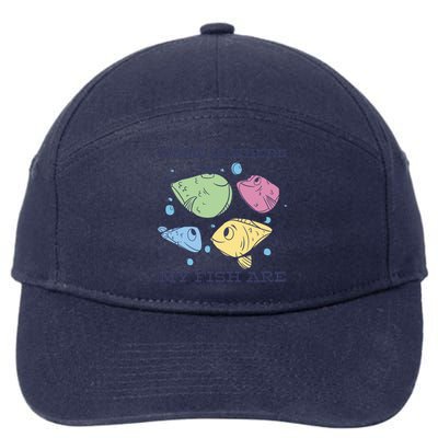 Home Is Where My Fish Are Colorful Fishes 7-Panel Snapback Hat