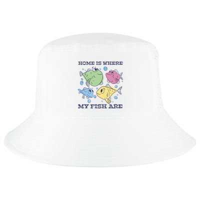Home Is Where My Fish Are Colorful Fishes Cool Comfort Performance Bucket Hat
