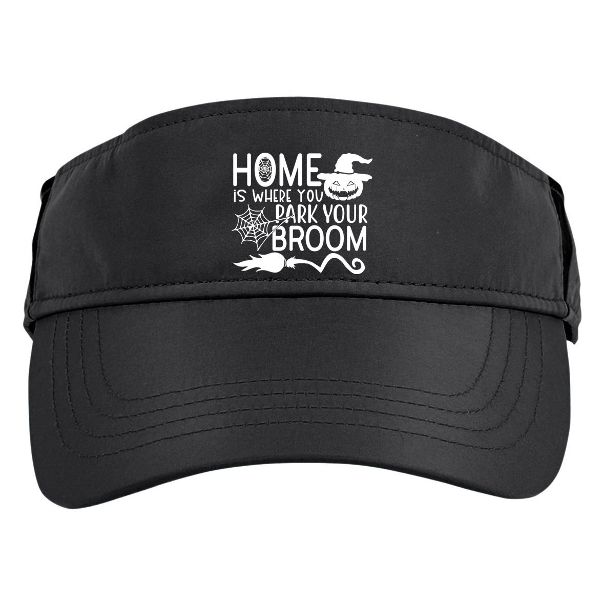 Home Is Where You Park Your Broom Adult Drive Performance Visor