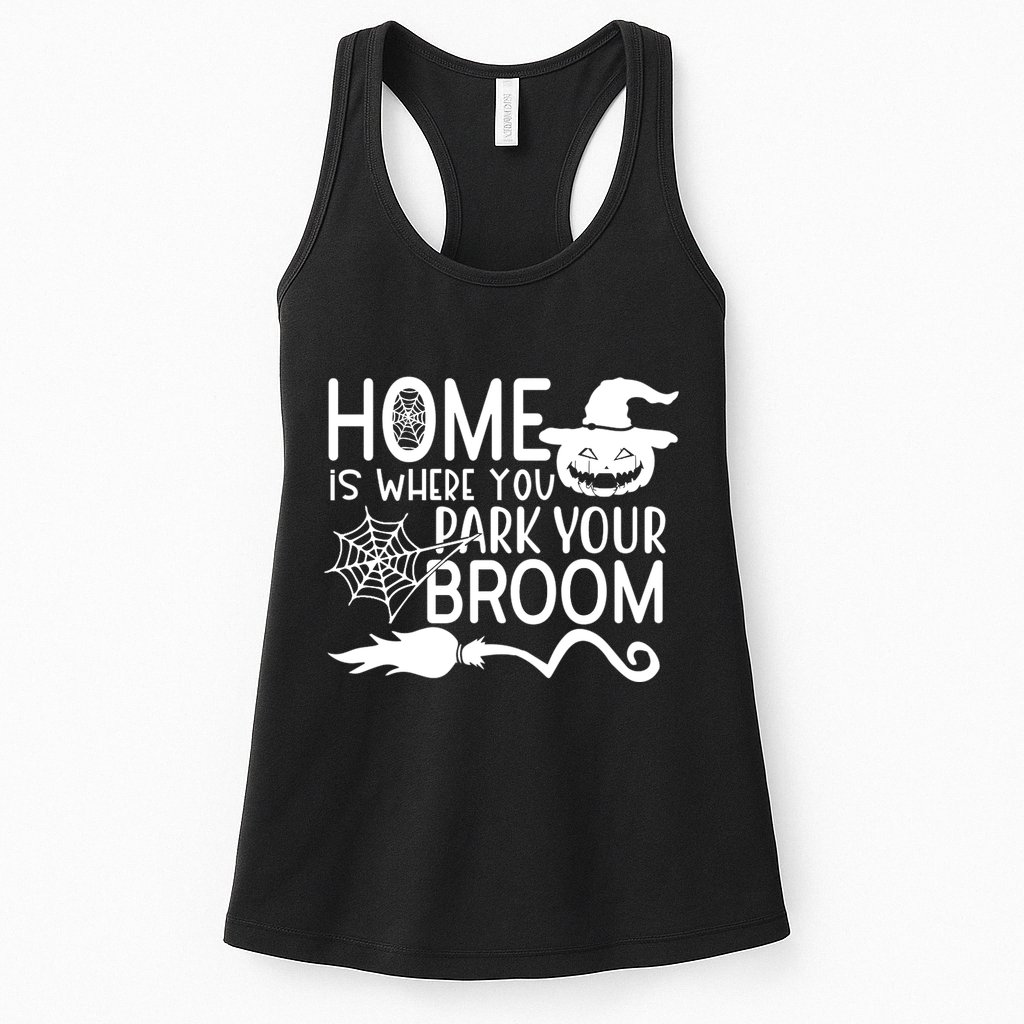 Home Is Where You Park Your Broom Womens Tank Top
