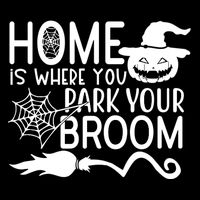 Home Is Where You Park Your Broom Zip Tote Bag