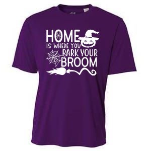 Home Is Where You Park Your Broom Cooling Performance Crew T-Shirt