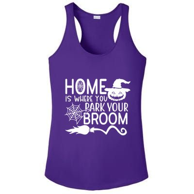 Home Is Where You Park Your Broom Ladies PosiCharge Competitor Racerback Tank
