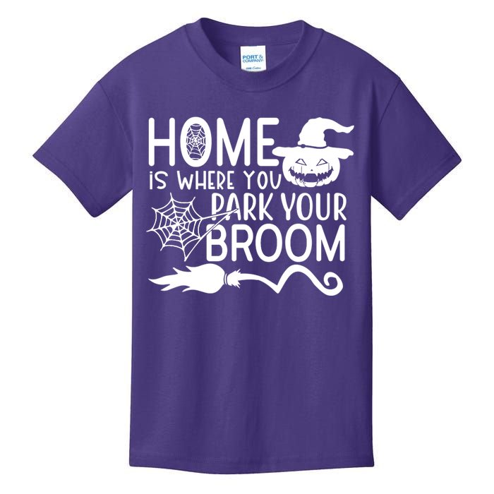 Home Is Where You Park Your Broom Kids T-Shirt