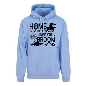 Home Is Where You Park Your Broom Unisex Surf Hoodie