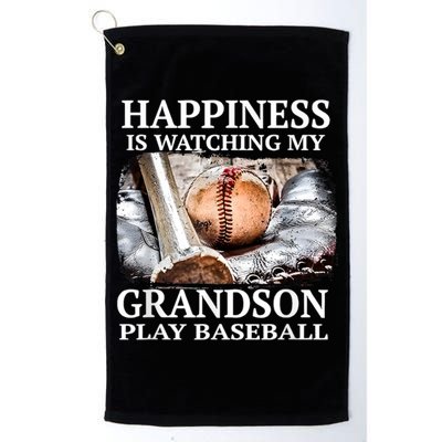 Happiness Is Watching My Grandson Play Baseball Golf Towel