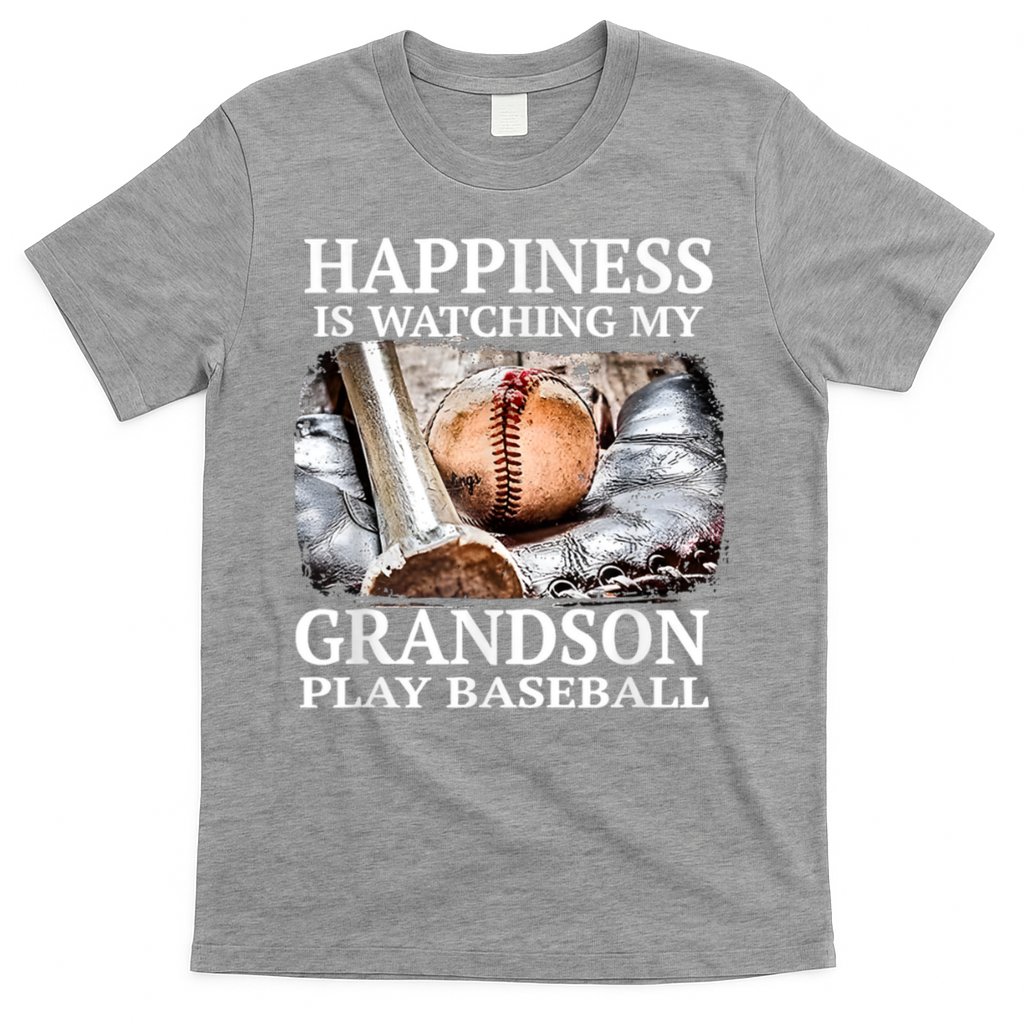 Happiness Is Watching My Grandson Play Baseball T-Shirt