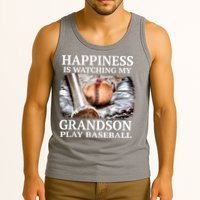 Happiness Is Watching My Grandson Play Baseball Tank Top