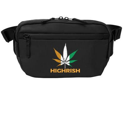 Highrish Irish Weed Leaf St Pattys Day Cool Stoner Cool Gift Crossbody Pack