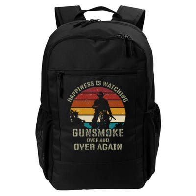 Happiness Is Watching Gunsmoke Over And Over Again Cowboys Daily Commute Backpack