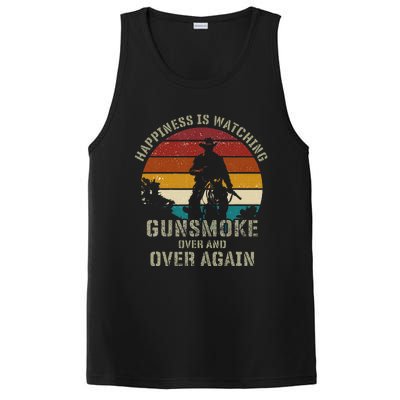 Happiness Is Watching Gunsmoke Over And Over Again Cowboys PosiCharge Competitor Tank