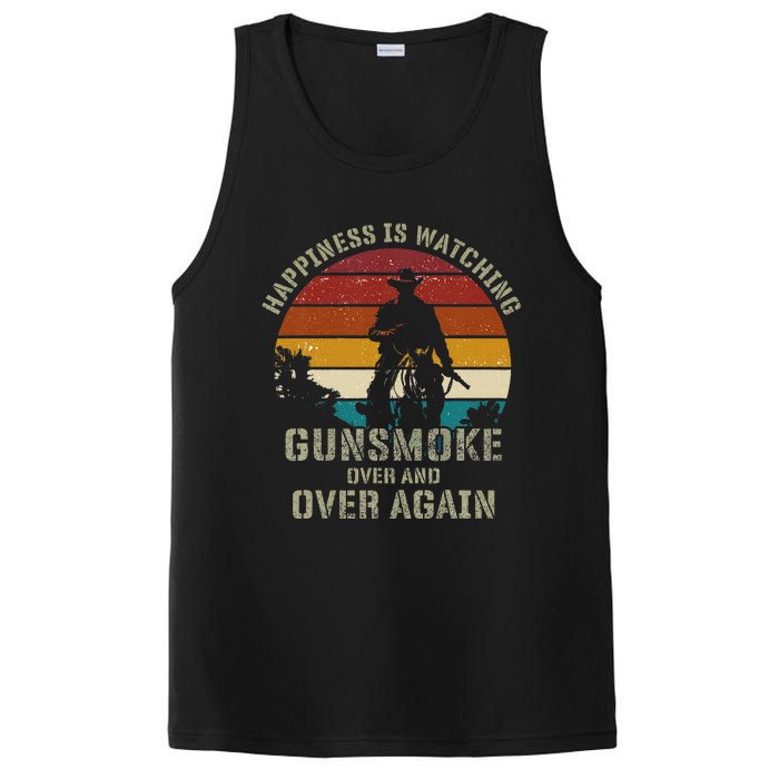 Happiness Is Watching Gunsmoke Over And Over Again Cowboys PosiCharge Competitor Tank