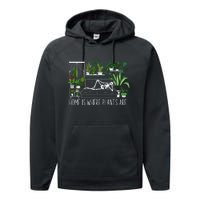 Home Is Where My Plants Are House Plant Performance Fleece Hoodie