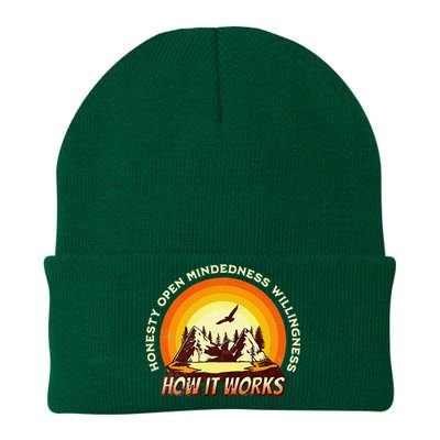 How It Works Sobriety 12 Step Aa Na Recovery Knit Cap Winter Beanie