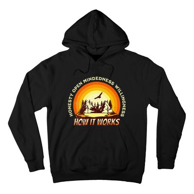 How It Works Sobriety 12 Step Aa Na Recovery Hoodie