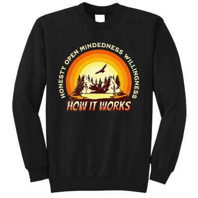 How It Works Sobriety 12 Step Aa Na Recovery Sweatshirt