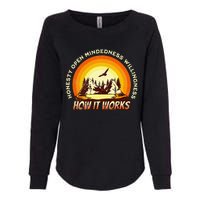 How It Works Sobriety 12 Step Aa Na Recovery Womens California Wash Sweatshirt