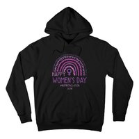 Happy International Women Day 2024 Purple Rainbow Hoodie