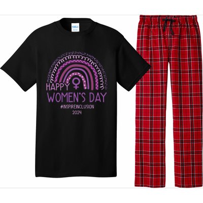 Happy International Women Day 2024 Purple Rainbow Pajama Set