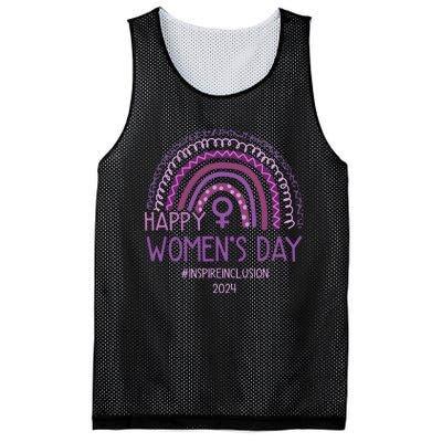 Happy International Women Day 2024 Purple Rainbow Mesh Reversible Basketball Jersey Tank