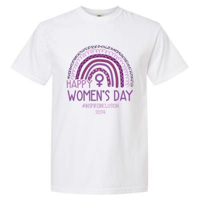 Happy International Women Day 2024 Purple Rainbow Garment-Dyed Heavyweight T-Shirt