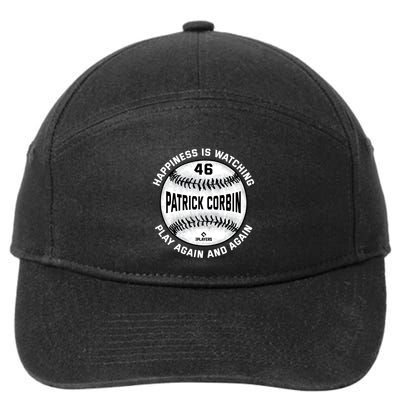 Happiness Is Watching Patrick Corbin Baseball Player Meaningful Gift 7-Panel Snapback Hat