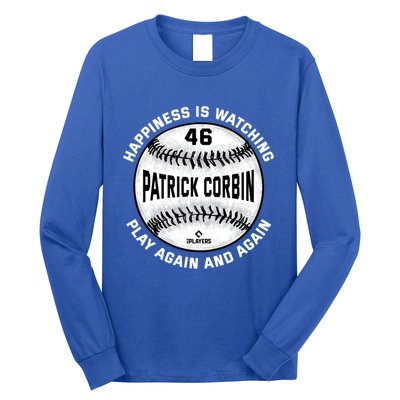 Happiness Is Watching Patrick Corbin Baseball Player Meaningful Gift Long Sleeve Shirt