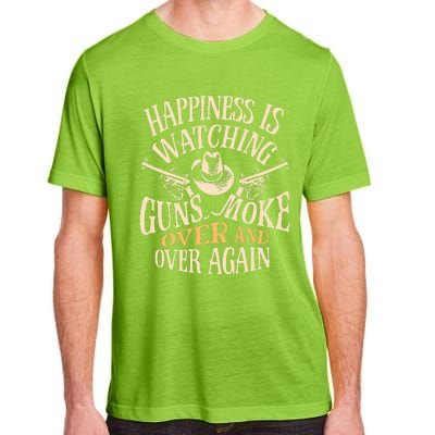 Happiness Is Watching Gunsmoke  Adult ChromaSoft Performance T-Shirt