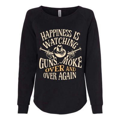 Happiness Is Watching Gunsmoke  Womens California Wash Sweatshirt