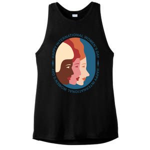 Happy International Womens Day Ladies PosiCharge Tri-Blend Wicking Tank